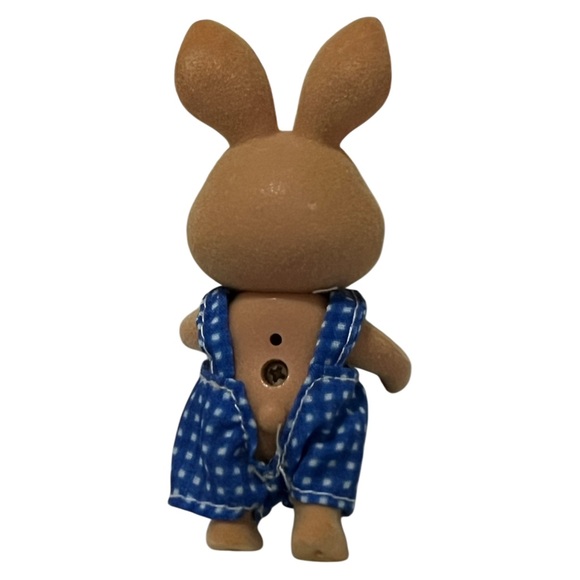 Pompon Town Brown Rabbit Family x 4 Pieces Figurines - Picture 7 of 14